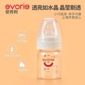 爱得利玻璃宽口径新生儿奶瓶80ml