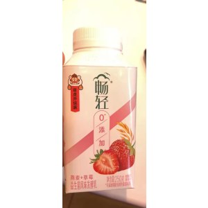 伊利畅轻燕麦+草莓酸奶250g