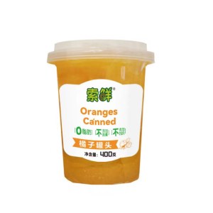 索鲜桔子果杯400g