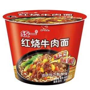 统一红烧牛肉桶面103g
