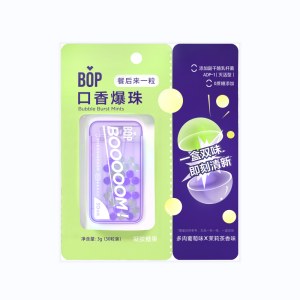 BOP口香爆珠葡萄+茶香30粒