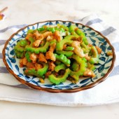肉沫炒苦瓜