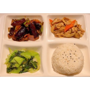 红烧茄子套餐饭
