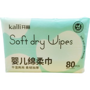 【圆山专享】开丽婴儿纯棉柔巾（80片/包）-仅限院内配送
